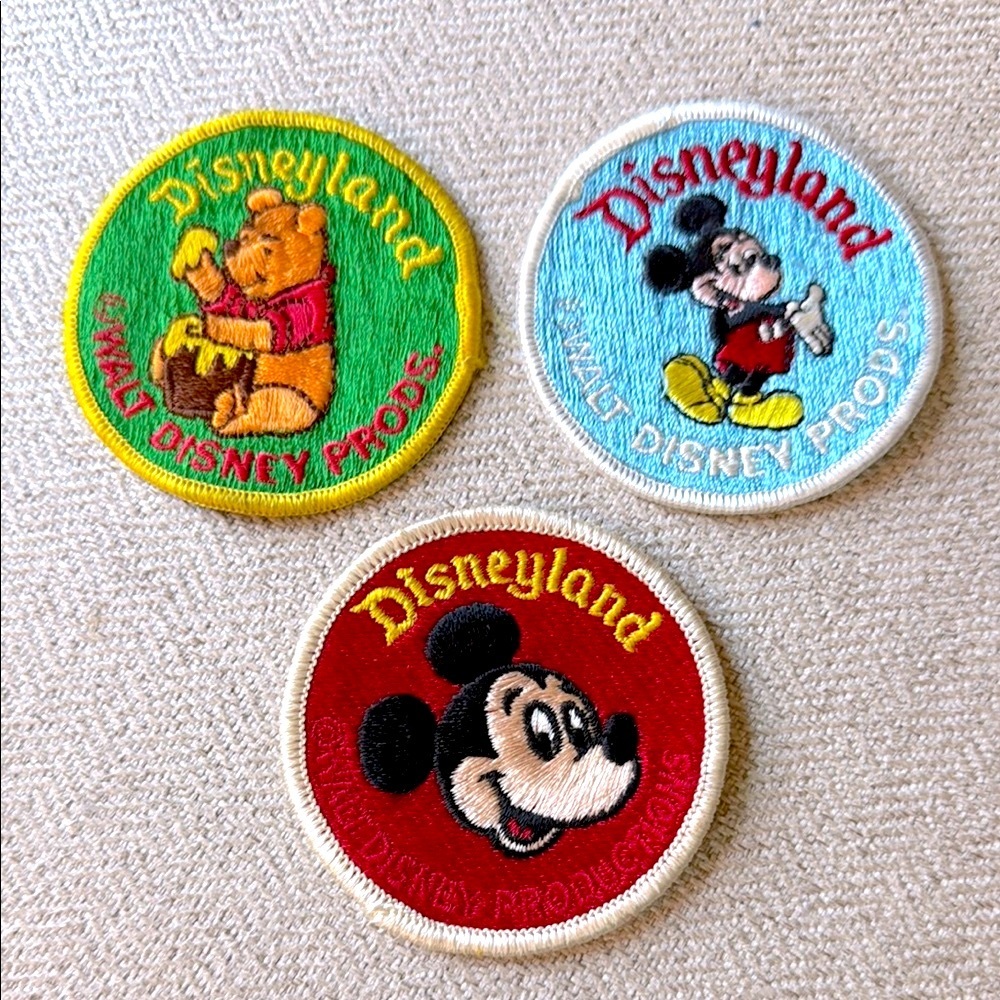 Vintage Disneyland Character Patches Set